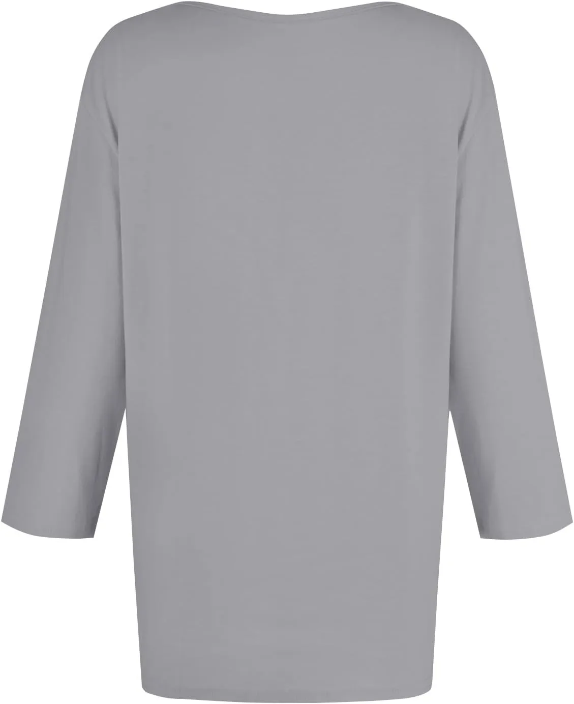 T Shirts for Women Loose Fit 3/4 Sleeve Tops Oversized Crew Neck Cotton Shirts Casual Pullover Tops Dressy Basic Tees