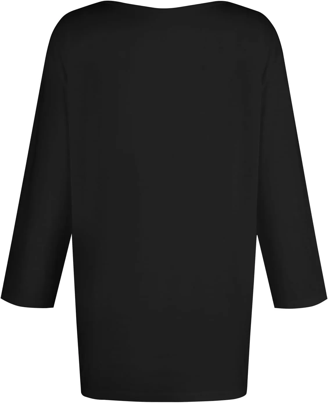 T Shirts for Women Loose Fit 3/4 Sleeve Tops Oversized Crew Neck Cotton Shirts Casual Pullover Tops Dressy Basic Tees