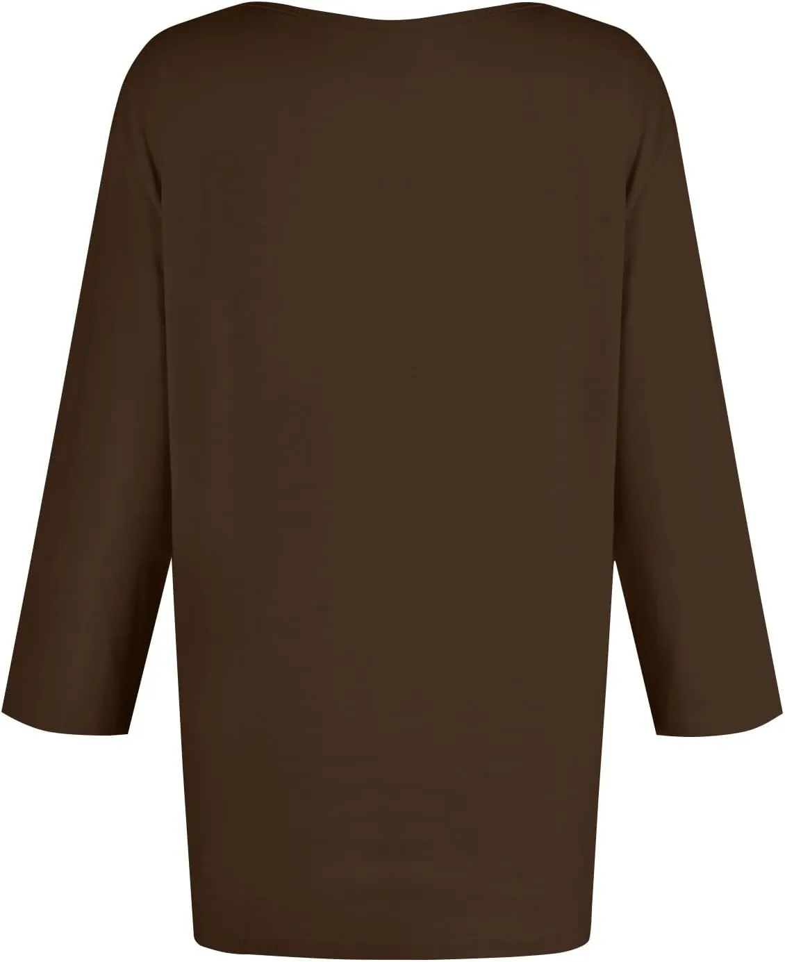 T Shirts for Women Loose Fit 3/4 Sleeve Tops Oversized Crew Neck Cotton Shirts Casual Pullover Tops Dressy Basic Tees