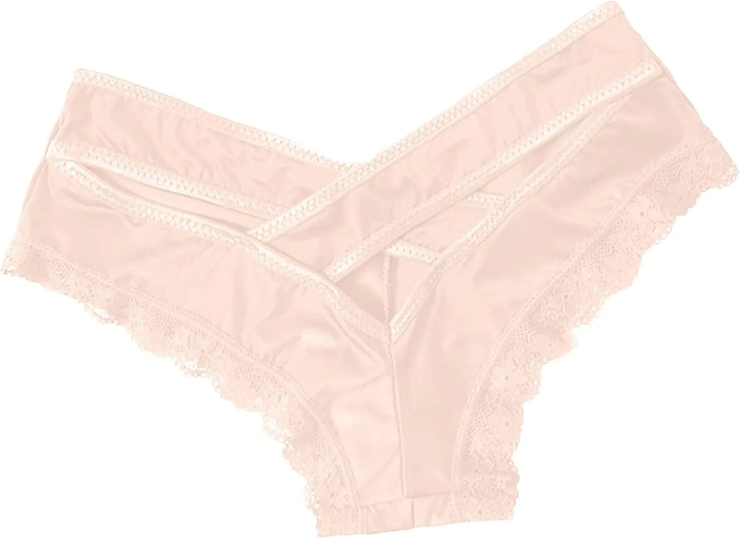 Thongs Sexy Underwear for Women Ice Silk Lace Briefs Soft Panties Comfor Low Waist Funny Hipsters Bikini Panties Cute