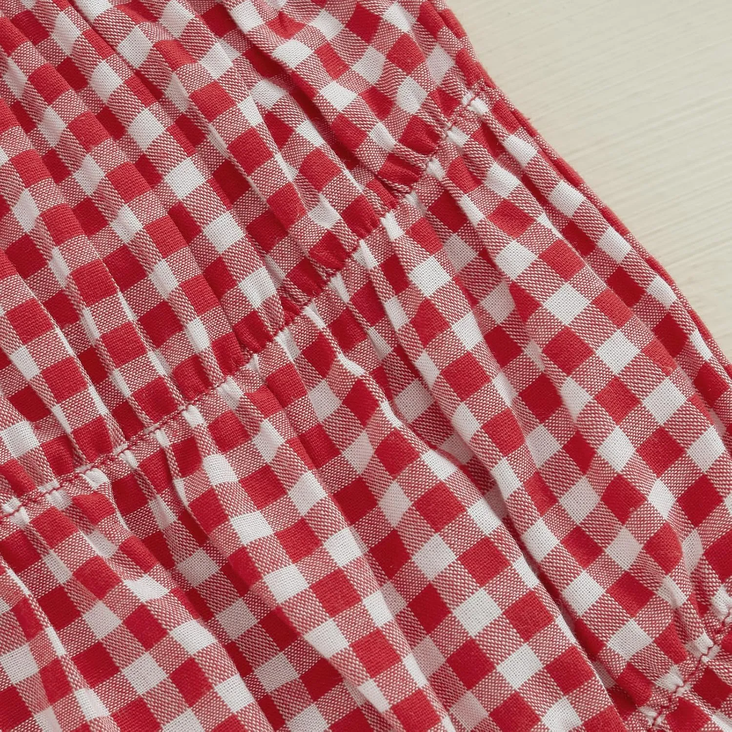 Toddler Baby Girl Shorts Summer Gingham/Striped Shorts Casual Elastic Waist Ruffled Shorts Bottoms