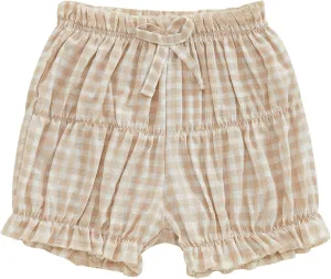Toddler Baby Girl Shorts Summer Gingham/Striped Shorts Casual Elastic Waist Ruffled Shorts Bottoms