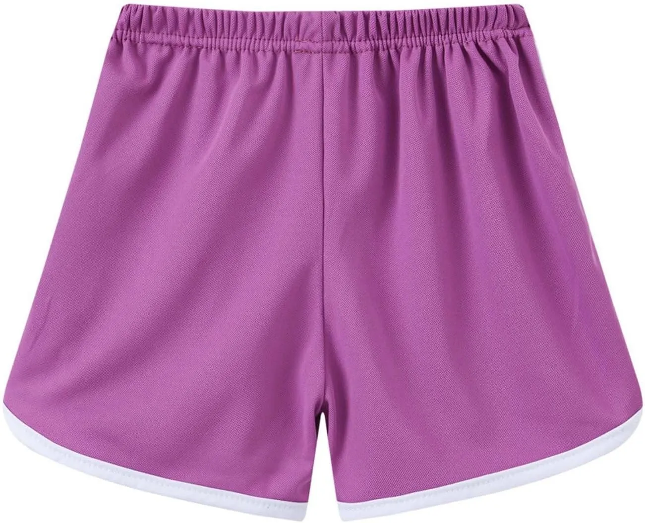 Toddler Girls Athletic Shorts 3 Pack Drawstring Kids Running Cycling Short Striped Cotton Soft Gym Sport