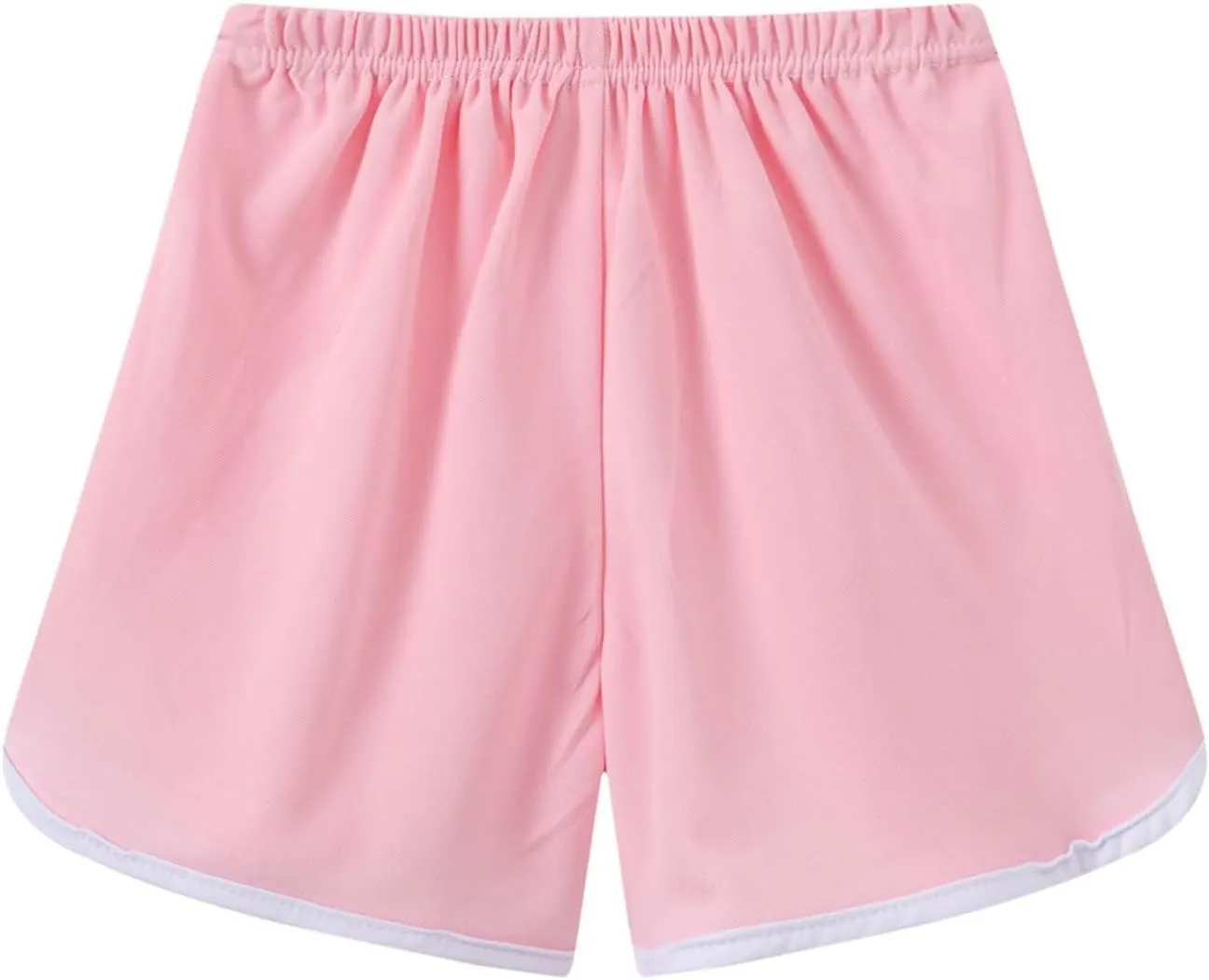 Toddler Girls Athletic Shorts 3 Pack Drawstring Kids Running Cycling Short Striped Cotton Soft Gym Sport