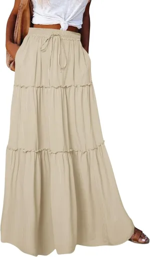 Trendy Women's Skirts, Beach Vacation Elegantes Casual Summer Womens Skirts