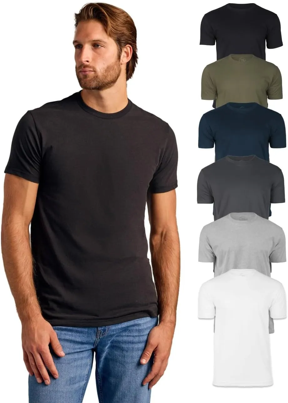 True Classic Mens T-Shirts - Short Sleeve Crew Neck Plain Novelty T Shirt for Men