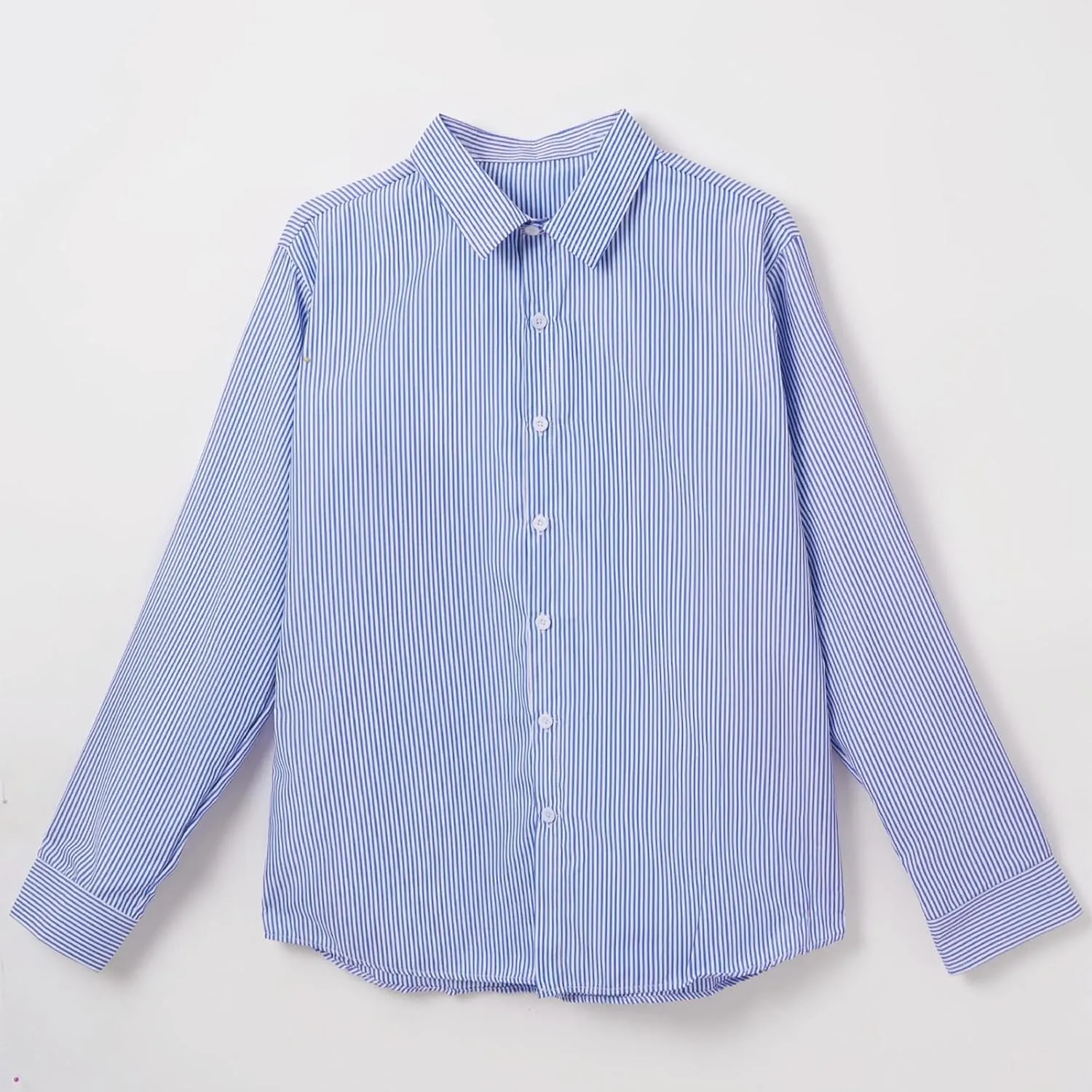 Uillui Men's Big and Tall Vertical Striped Dress Shirt Relaxed Fit Casual Business Button Down Shirt Long Sleeve for Men