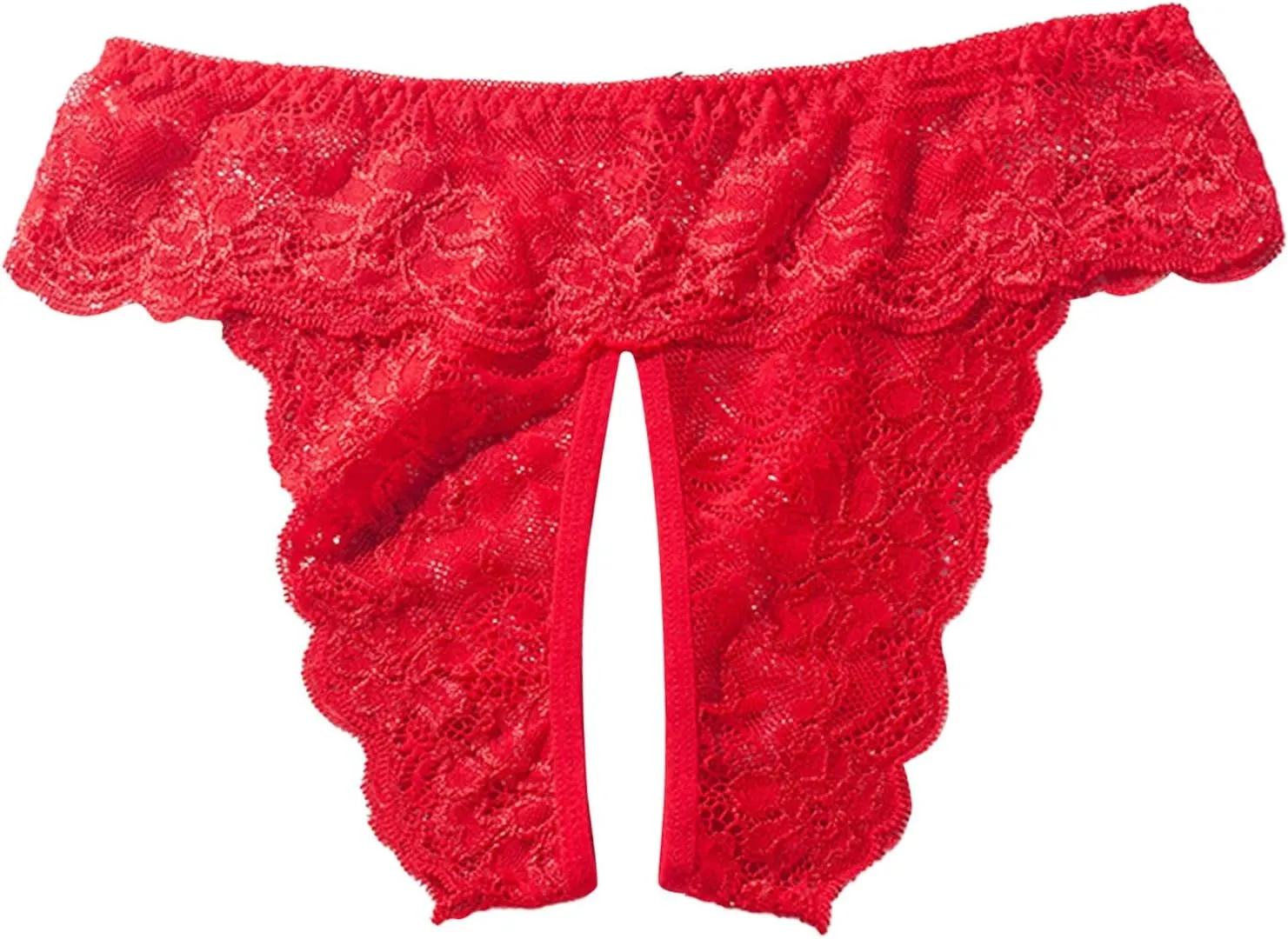 Women's Cotton Lace Briefs Underwear Mid-Rise Breathable Soft Seamless High Cut Cheeky Panties G-Strings