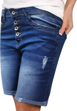 Women's Jean Shorts High Waisted Denim Shorts 2024 Casual Summer Jeans Distressed Baggy Jean Shorts Ripped Jeanshorts