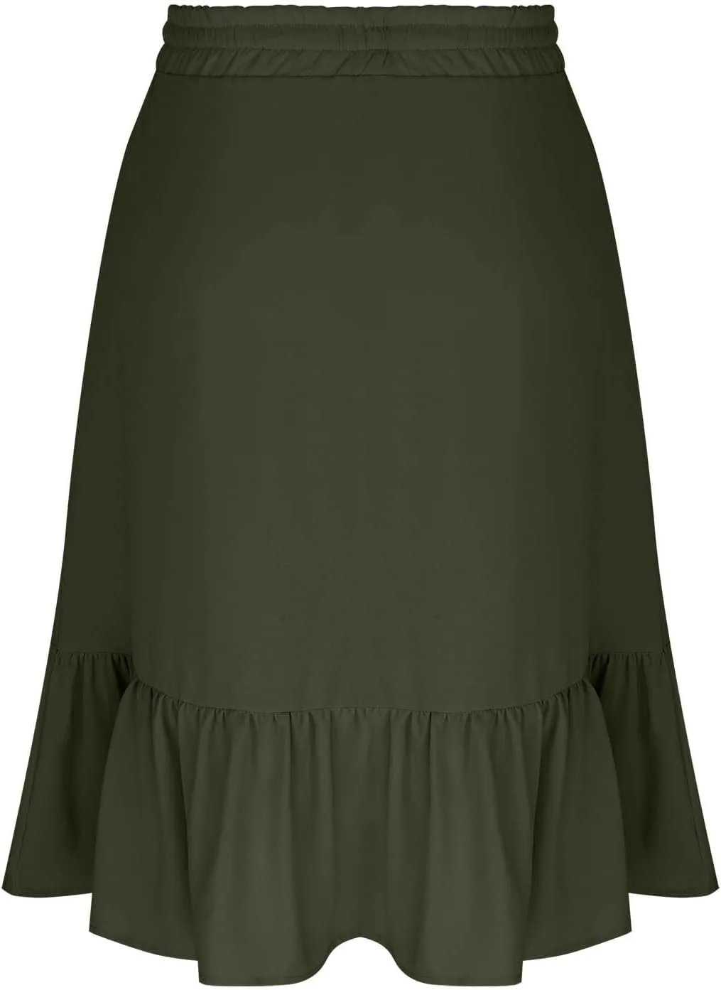 Women's Maxi Skirts Beach Elastic Waist Drawstring Tiered Flowy Chiffon Skirts Bohemian Vacation Layered Tulle Skirt