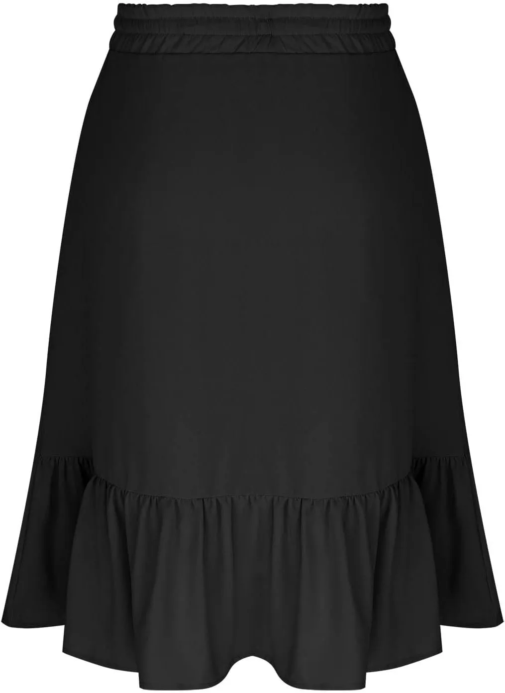 Women's Maxi Skirts Beach Elastic Waist Drawstring Tiered Flowy Chiffon Skirts Bohemian Vacation Layered Tulle Skirt