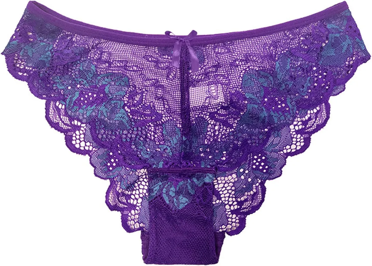 Women's Mid-Rise Full Coverage Thong Seamless Panties Breathable Stretchy Boyshorts Underwears