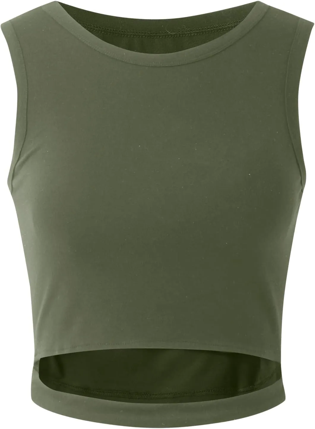 Womens Sleeveless High Neck Tank Tops Trendy Going Out Crop Tops Shirts Casual Basic Slim Fit T Shirts Workout Yoga Tops