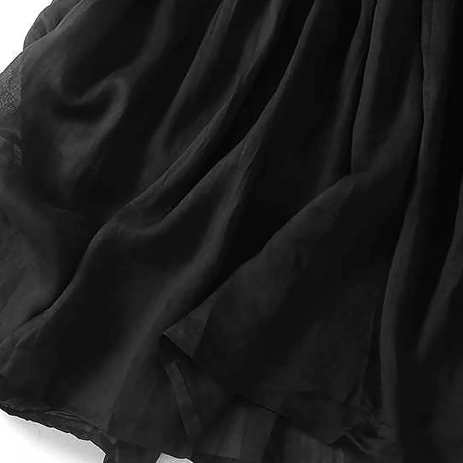 Women's Summer Cotton Linen Skirts Casual Tie Waist A-Line Long Flowy Skirt with Pockets Soft Lightweight Beach Skirt