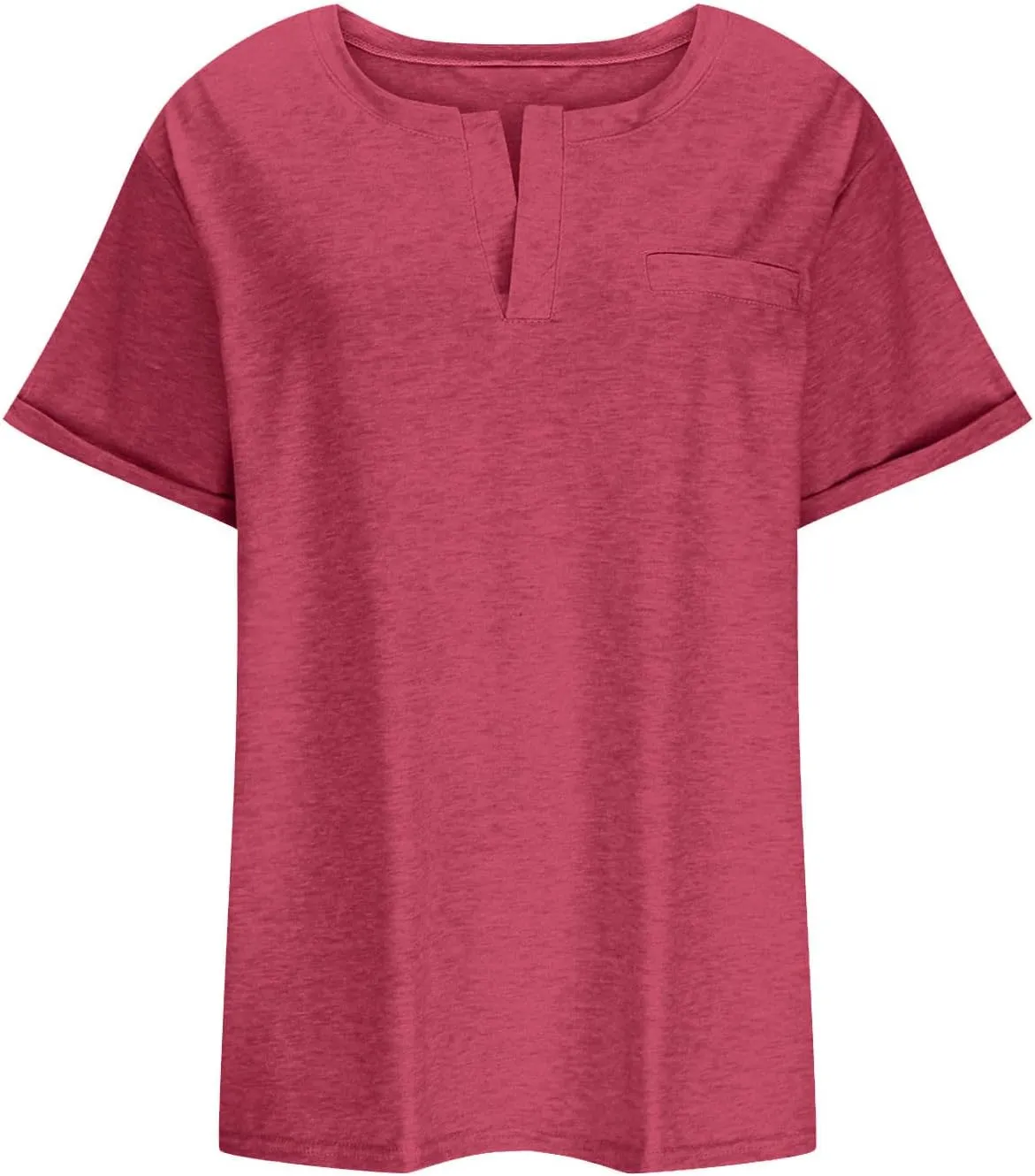 Womens T Shirts Short Sleeve V Neck Tees Plain Workout Tops Loose Fit Casual Tunic Plus Size Summer Oversized Tees