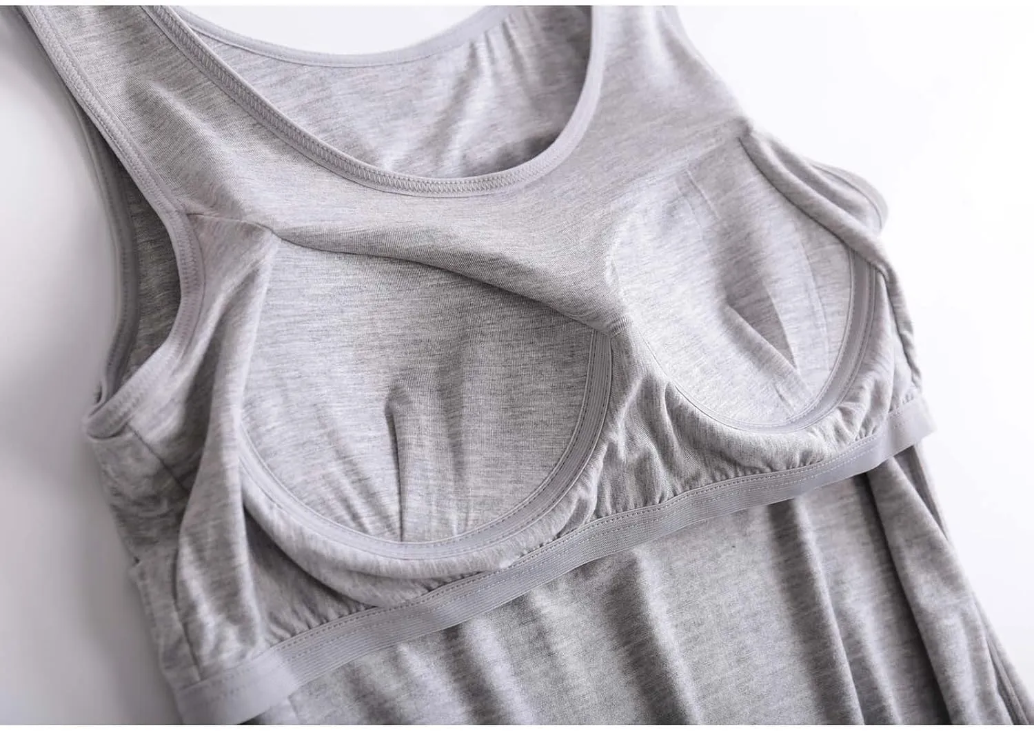 Womens Tank Tops with Built in Bra Shelf Bras Workout Camisole Casual Modal Undershirt Sexy Sleeveless Tanks Yoga Tops