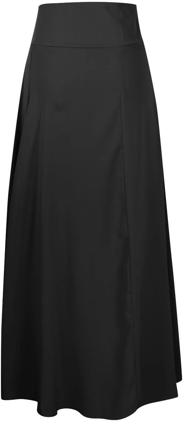 Womens Wrap Skirt Flowy High Low Maxi Skirts 2024 Fashion with Slit Ruffle Skirts Funky Fun Casual Skirts