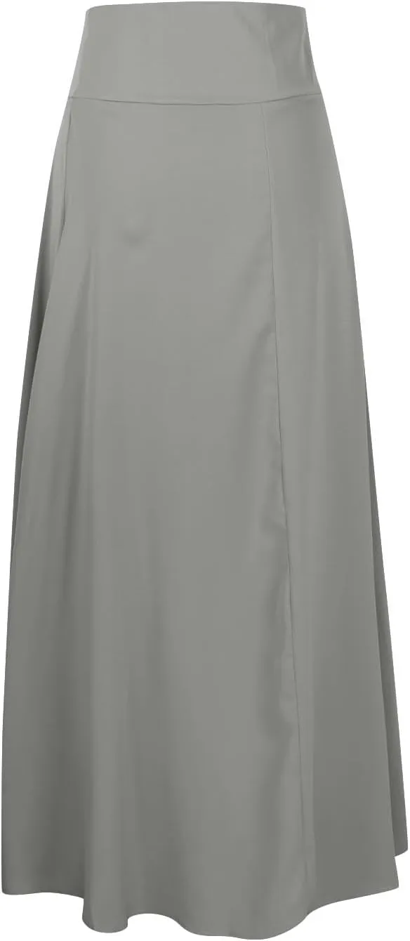 Womens Wrap Skirt Flowy High Low Maxi Skirts 2024 Fashion with Slit Ruffle Skirts Funky Fun Casual Skirts