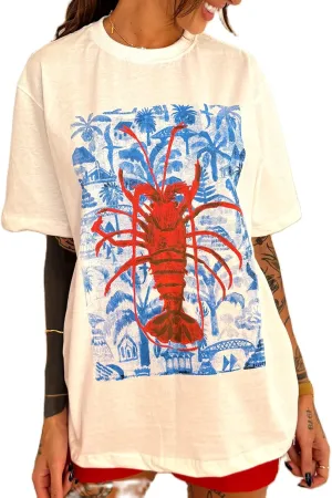 Womens Y2k Oversized Cute Graphic Print T-Shirts Aesthetic Vintage Short Sleeve Teen Gir Summer Streetwear Clothes
