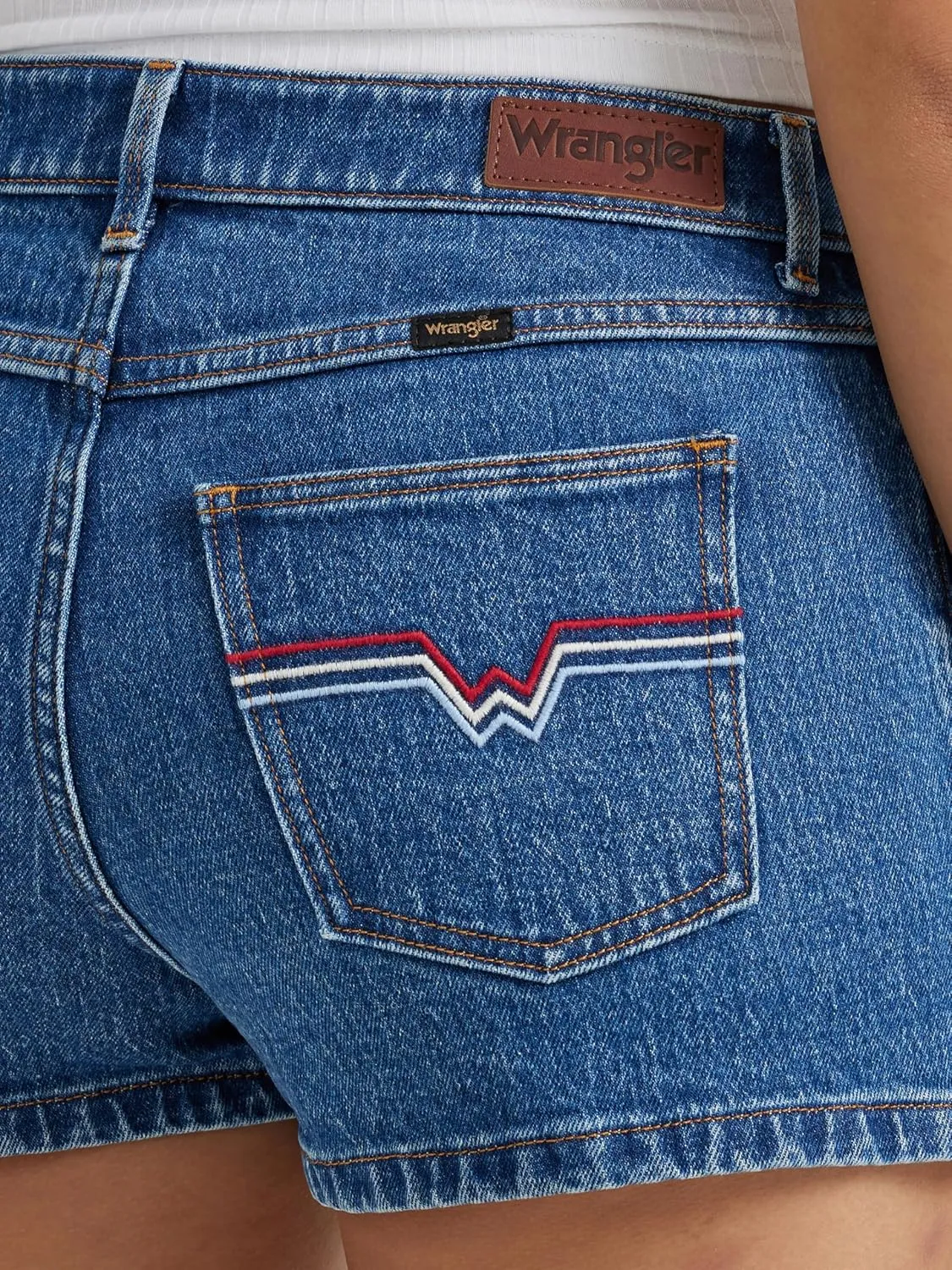 Wrangler Women's Mid-Rise Vintage Denim Short