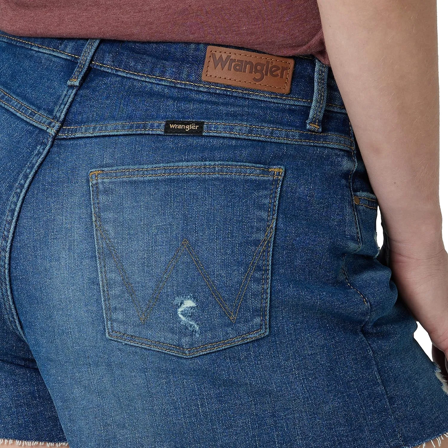 Wrangler Women's Mid-Rise Vintage Denim Short