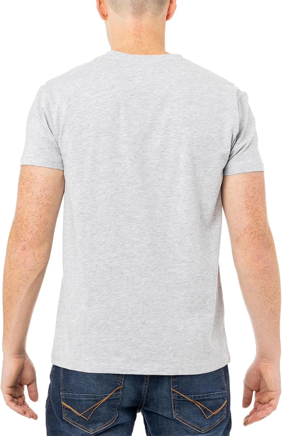 X RAY Men's V-Neck T-Shirts, Soft Cotton Short Sleeve Casual Slim Fit V Neck T Shirts for Men