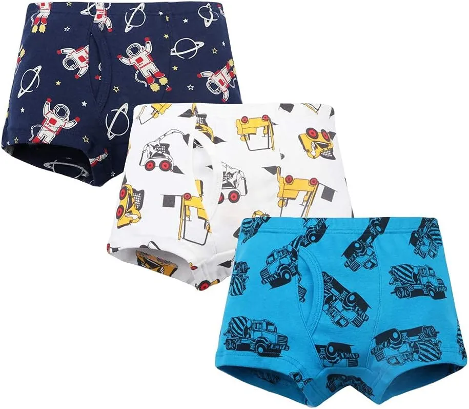 Zumou Boys' Boxer Briefs Shorts Toddler Kids Cotton Underwear