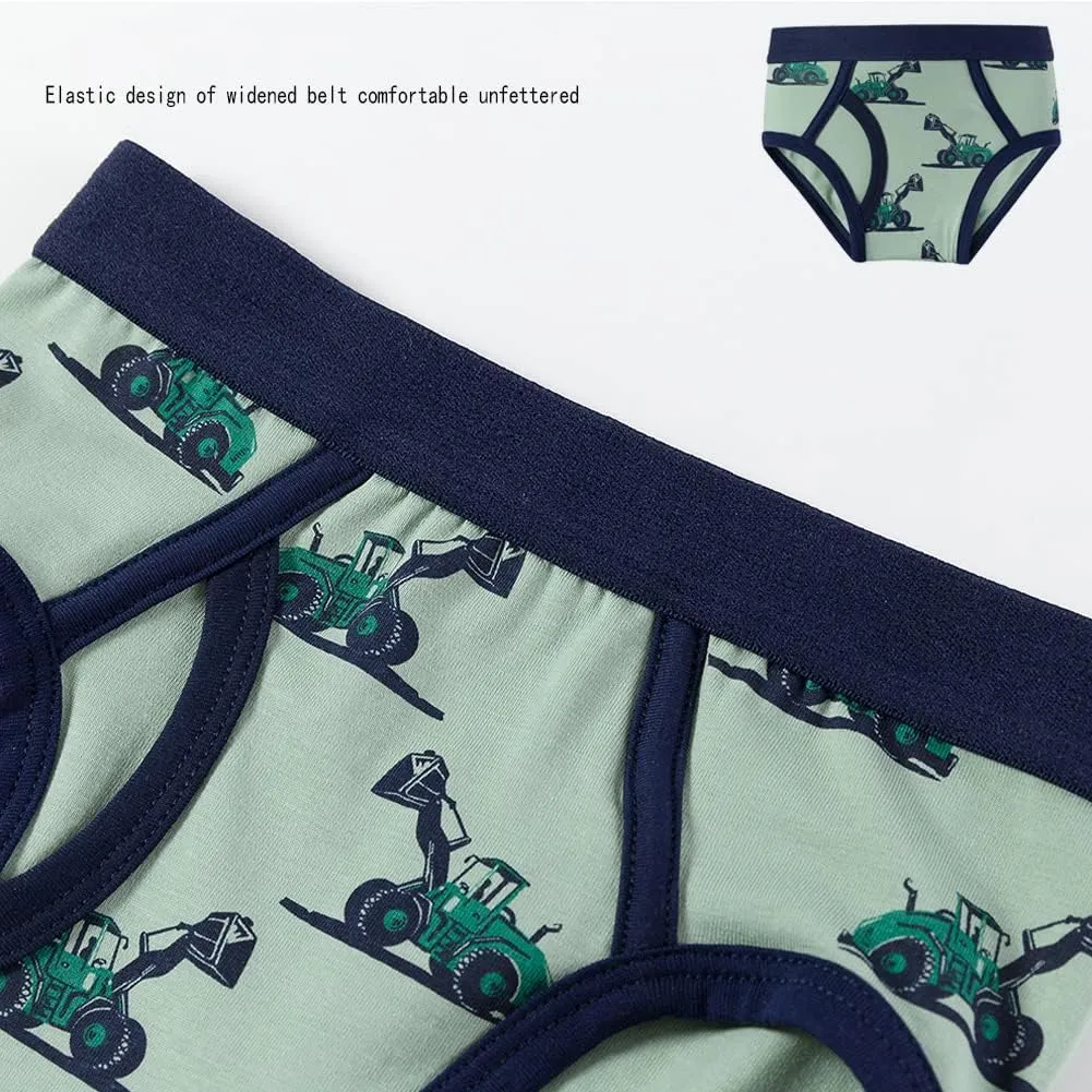 Zumou Boys' Boxer Briefs Shorts Toddler Kids Cotton Underwear