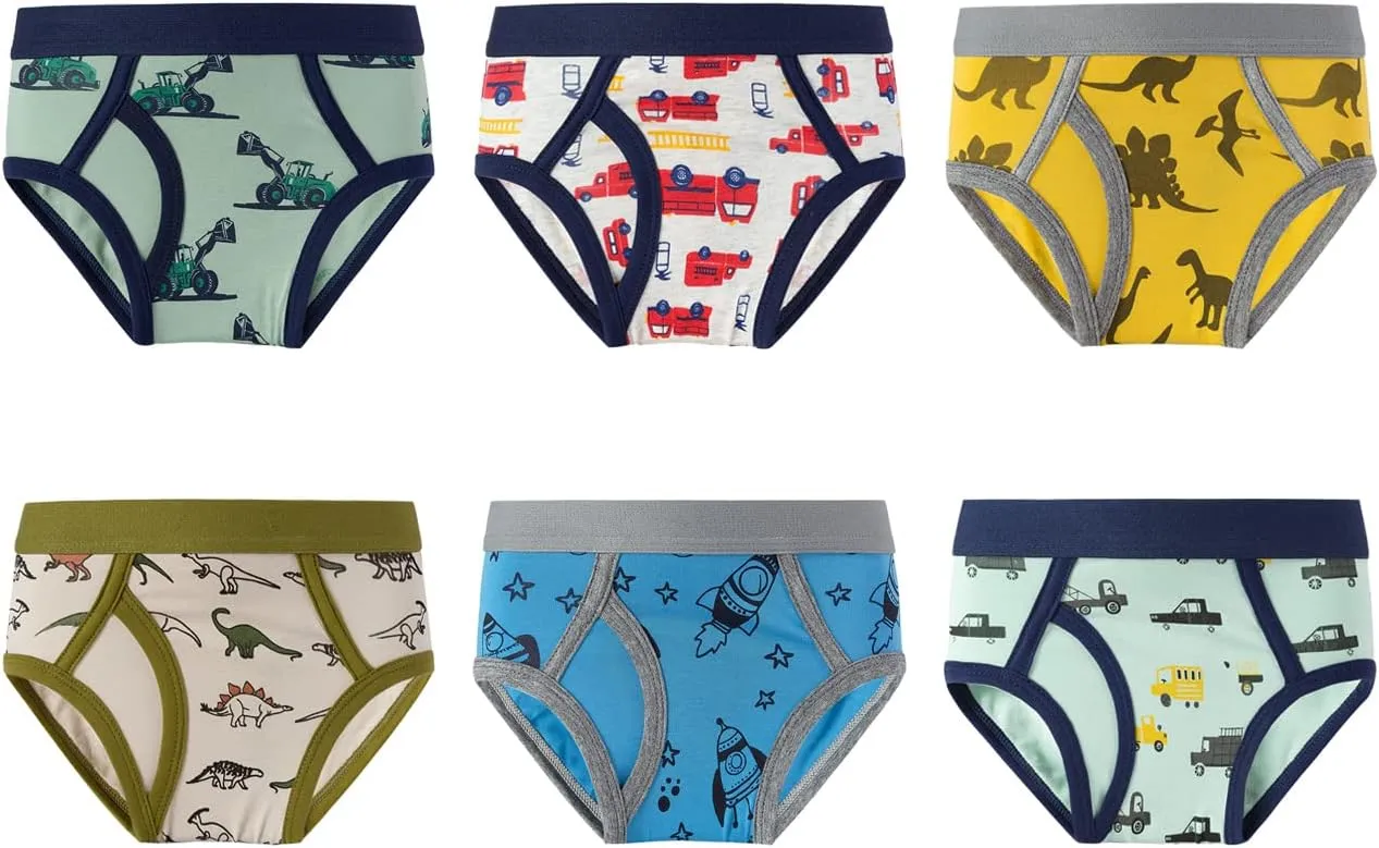 Zumou Boys' Boxer Briefs Shorts Toddler Kids Cotton Underwear